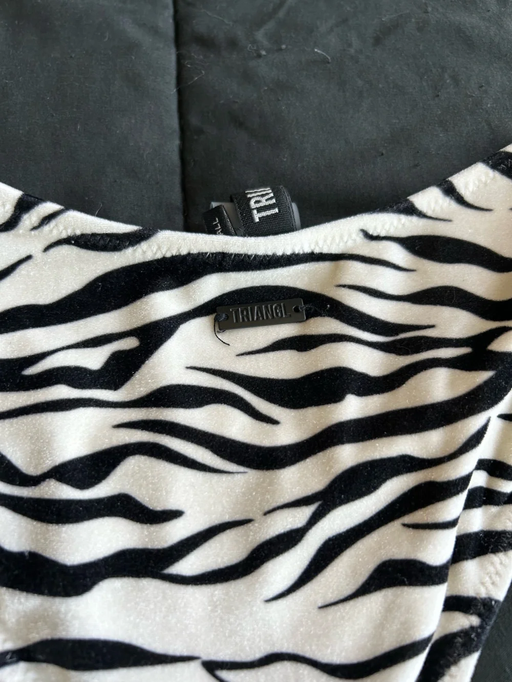 triangl swimwear Black & White Zebra Print Bikini Bottom